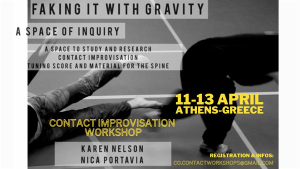 Faking It With Gravity // Εντατικό Σεμινάριο Contact Improvisation με τις Karen Nelson και Nica Portavia